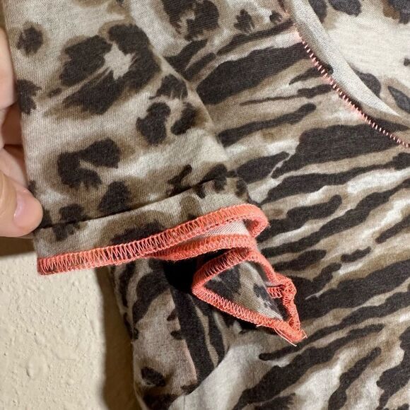 Rebecca Taylor T-Shirt Size XS Abstract Casual with orange contrast stitching - Picture 4 of 8